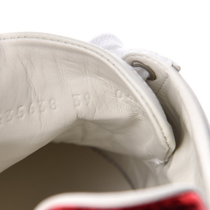 Gucci Calfskin Web Heart Embroidered Womens Ace Sneakers 38 White 9 of 9