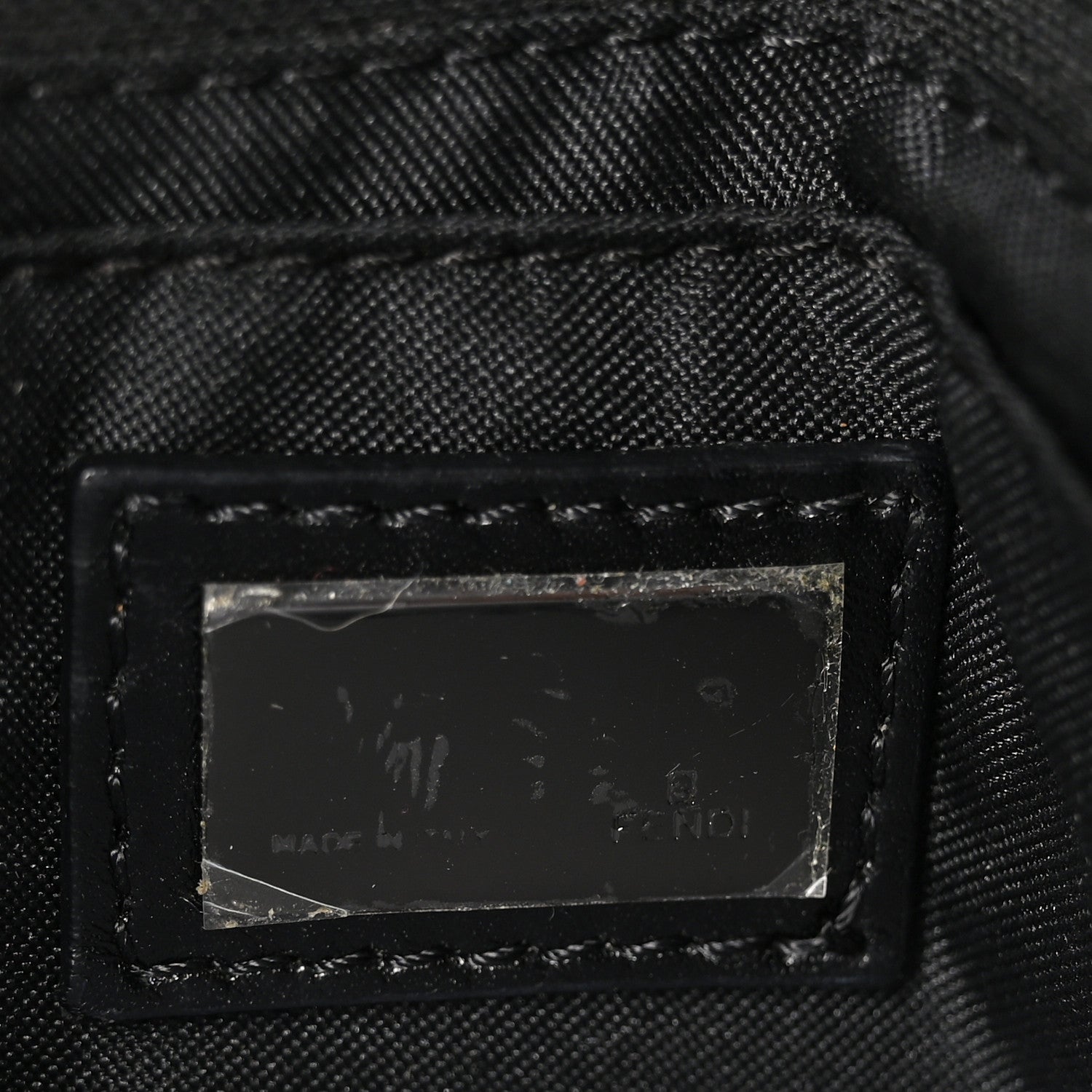 Fendi Zucca Mini Baguette Black 6 of 10