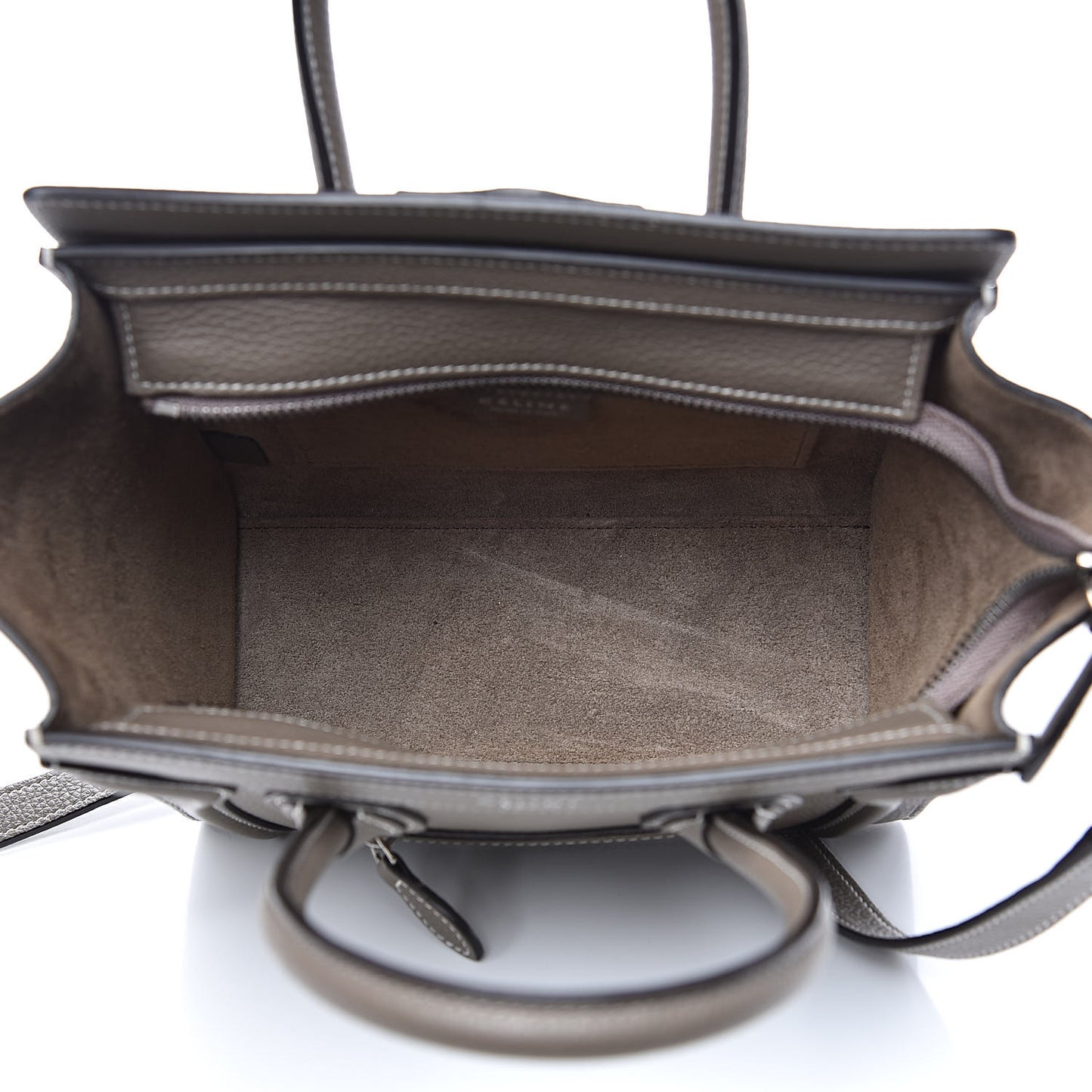 Drummed Calfskin Nano Luggage Souris
