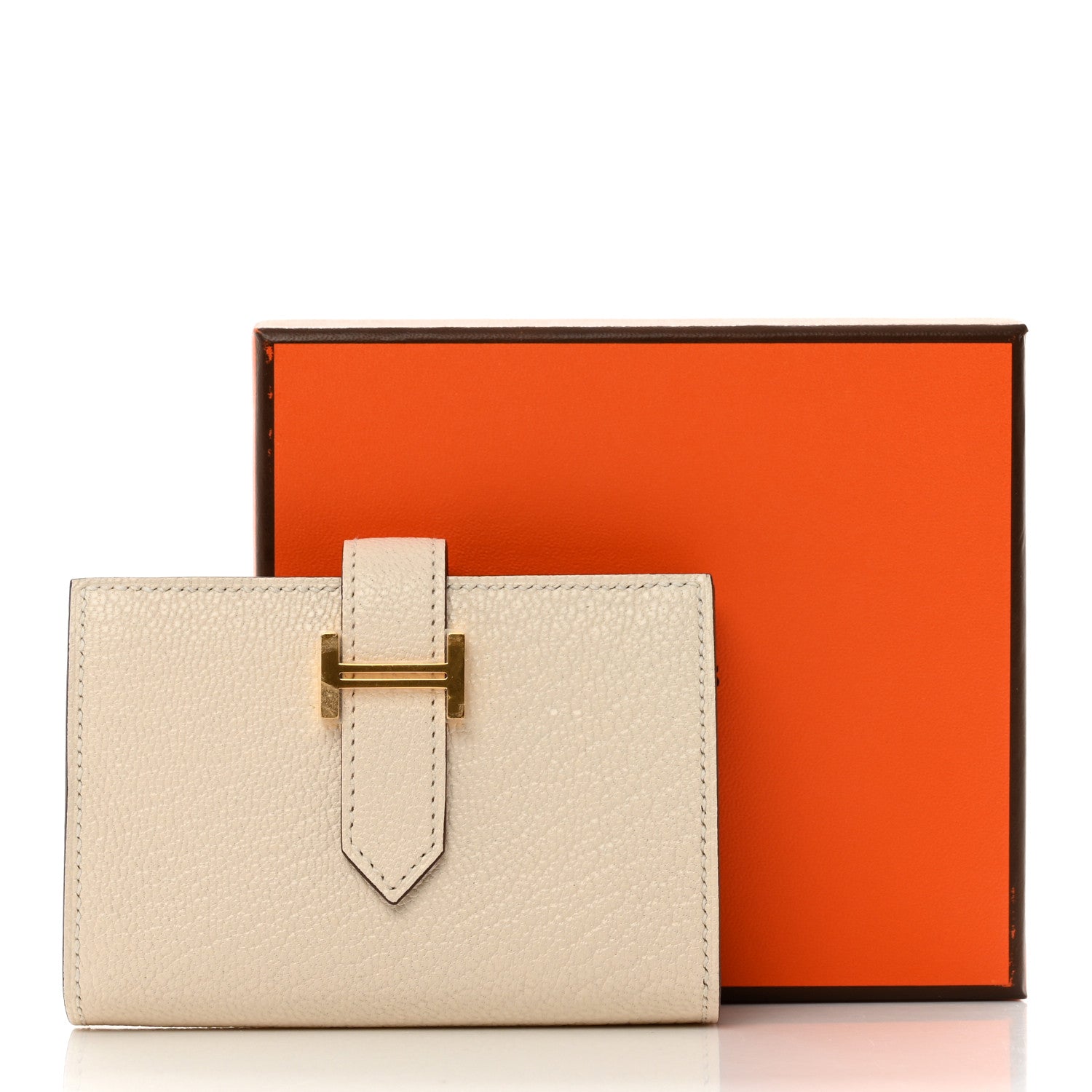 Hermes Chevre Mysore Mini Bearn Wallet Nata 8 of 8