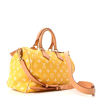 Louis Vuitton Calfskin Monogram Speedy P9 Bandouliere 25 Jaune Mat 4 of 10