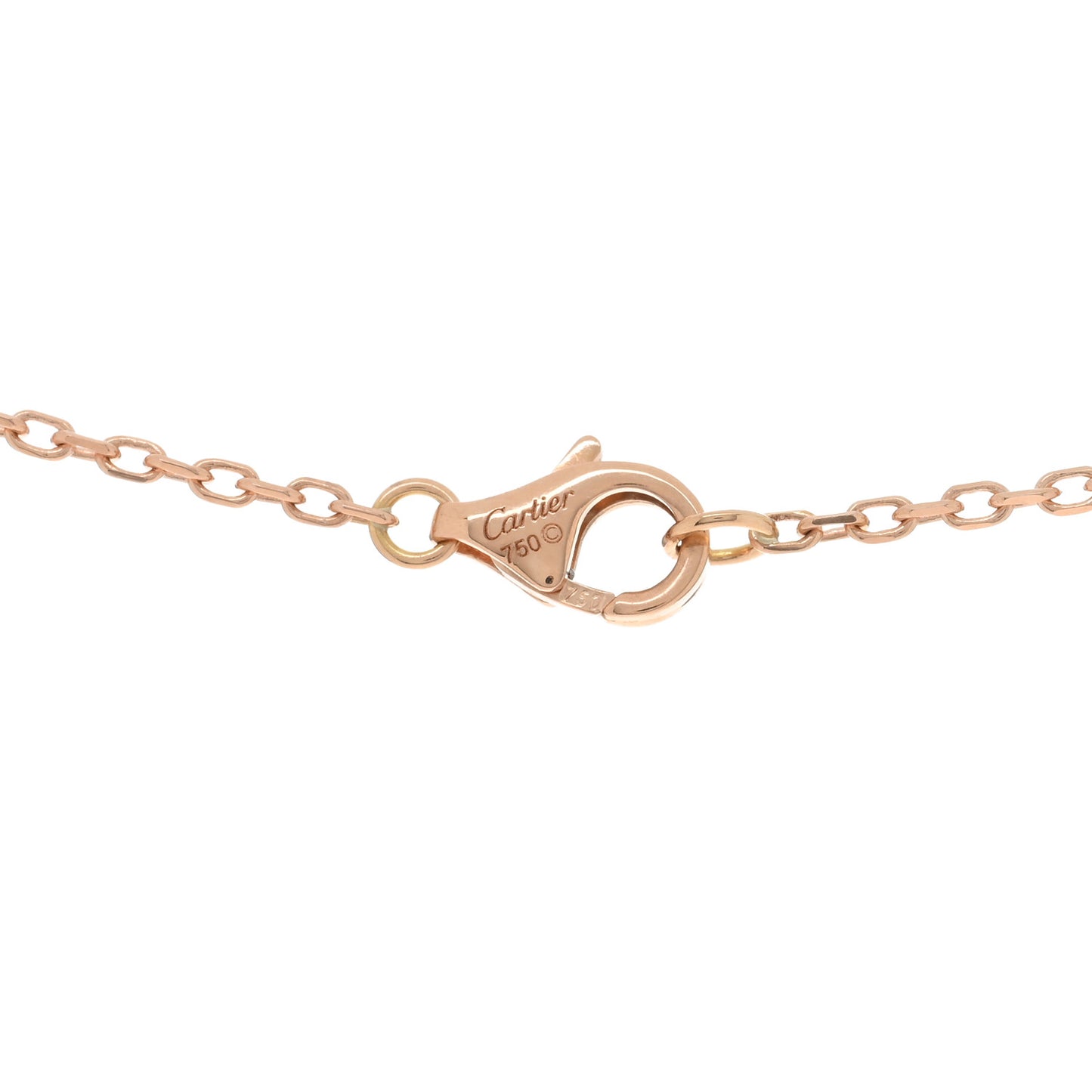 18K Pink Gold Diamond XS Hearts and Symbols Necklace