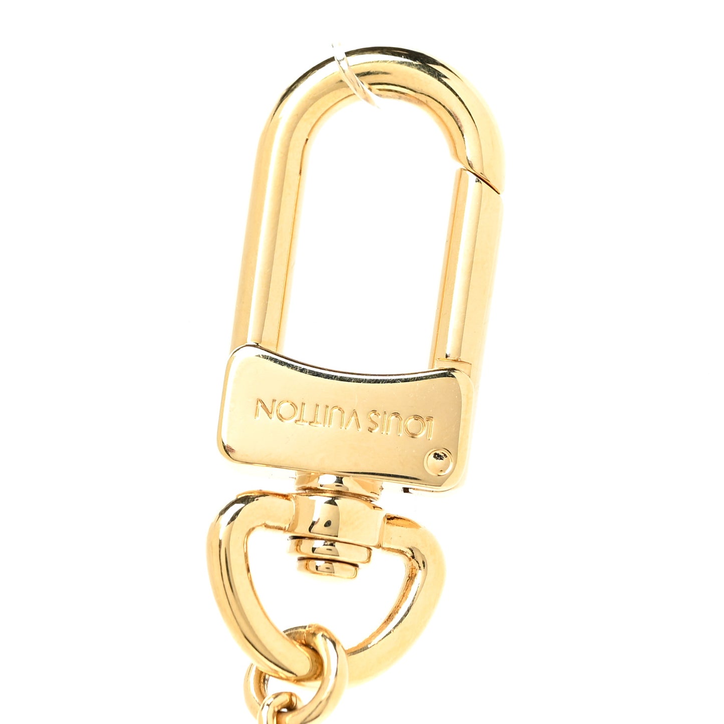 Metal Pochette Extender Key Ring Chain Gold