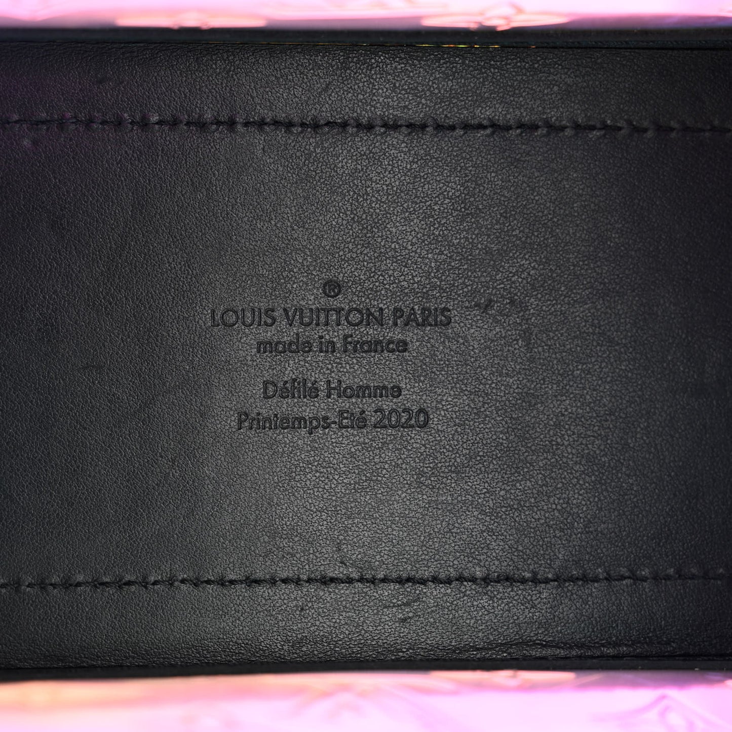 Calfskin PVC Monogram Solar Ray Soft Trunk Iridescent Prism Black