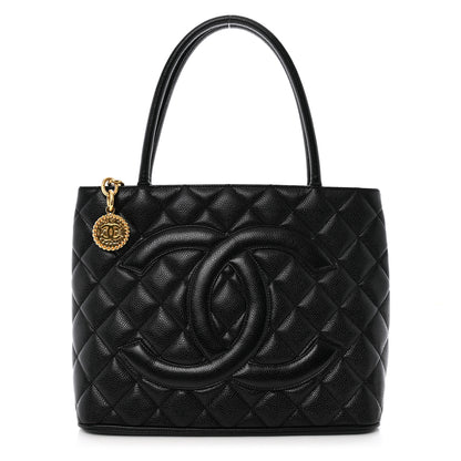 Chanel Caviar Quilted Medallion Tote Black 1 of 10