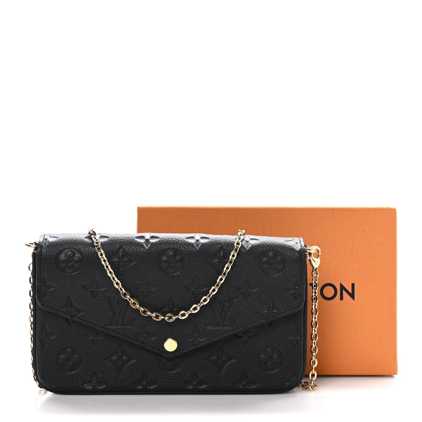 Empreinte Pochette Felicie Chain Wallet Black