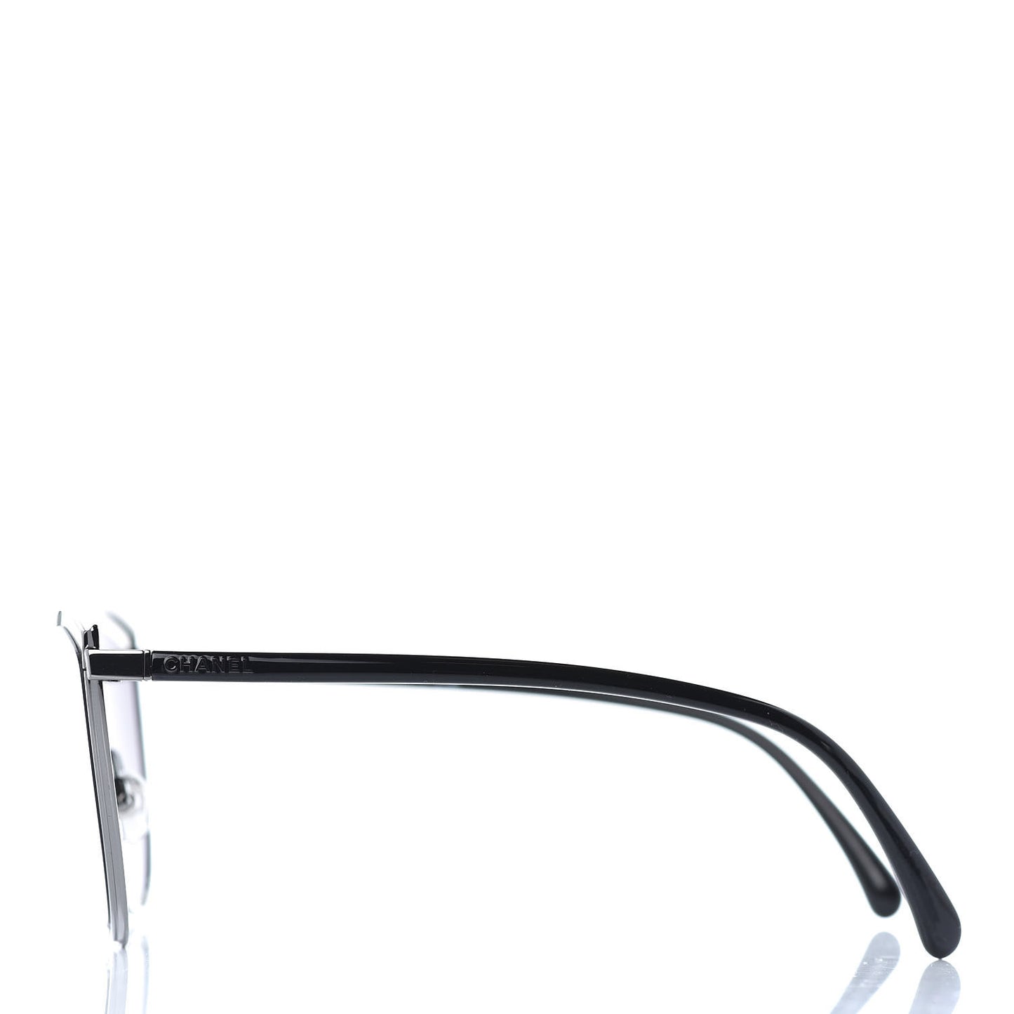 Metal Cat Eye Sunglasses 4222 Silver Black