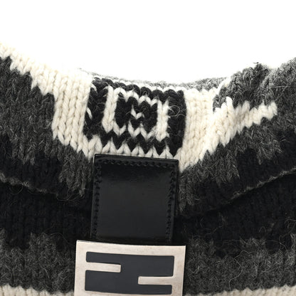 Fendi Wool Knit Baguette Grey 7 of 10
