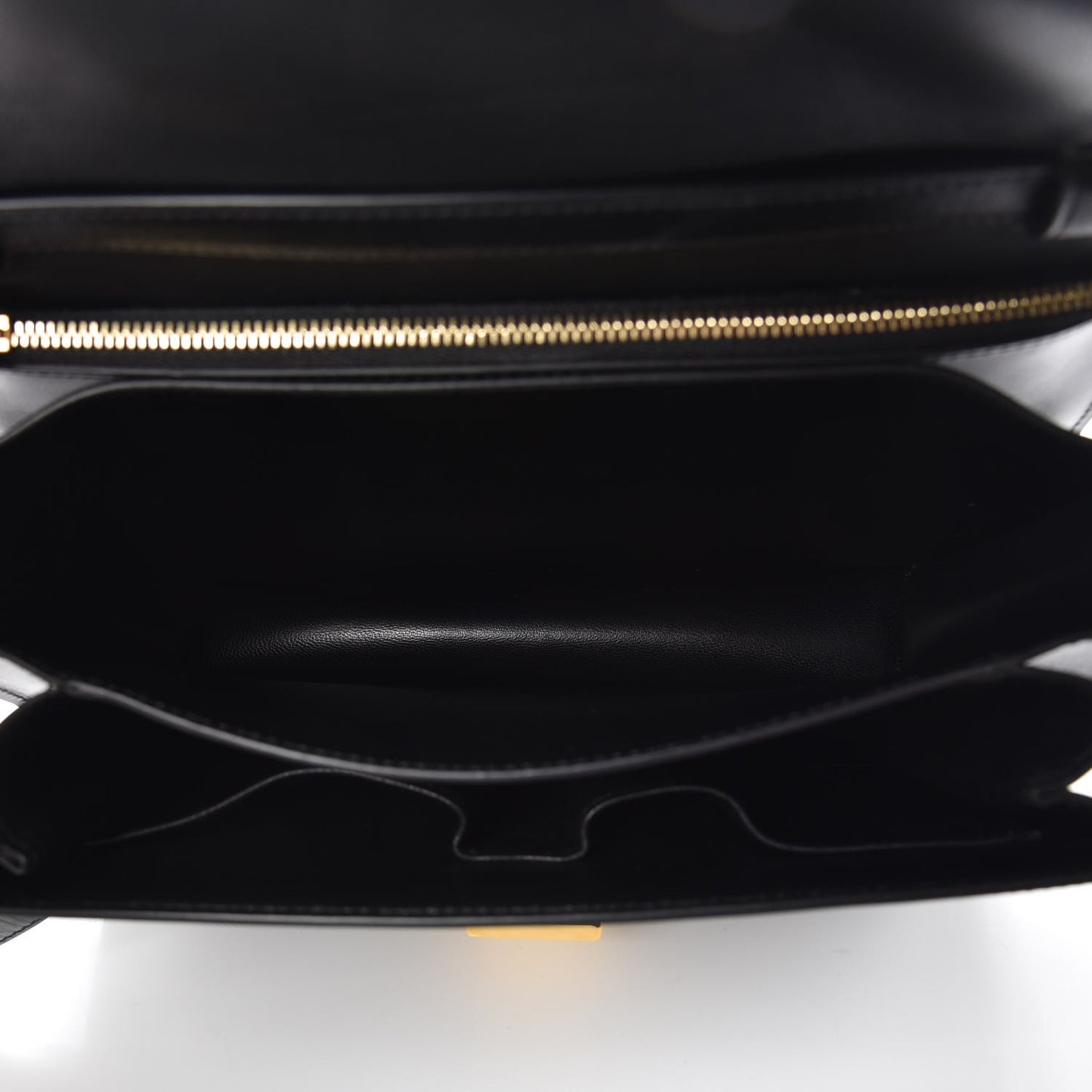 Box Calfskin Medium Classic Box Flap Bag Black