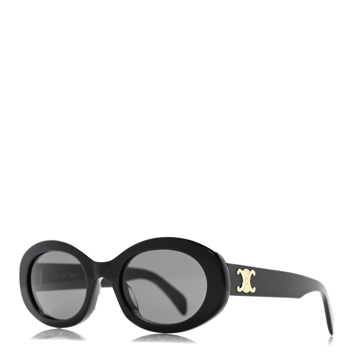 Celine Acetate Triomphe 01 Sunglasses CL 40194U Black 1 of 8