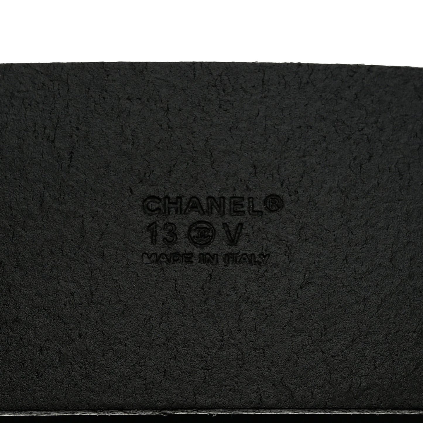 Calfskin CC Logo Belt 105 42 Black