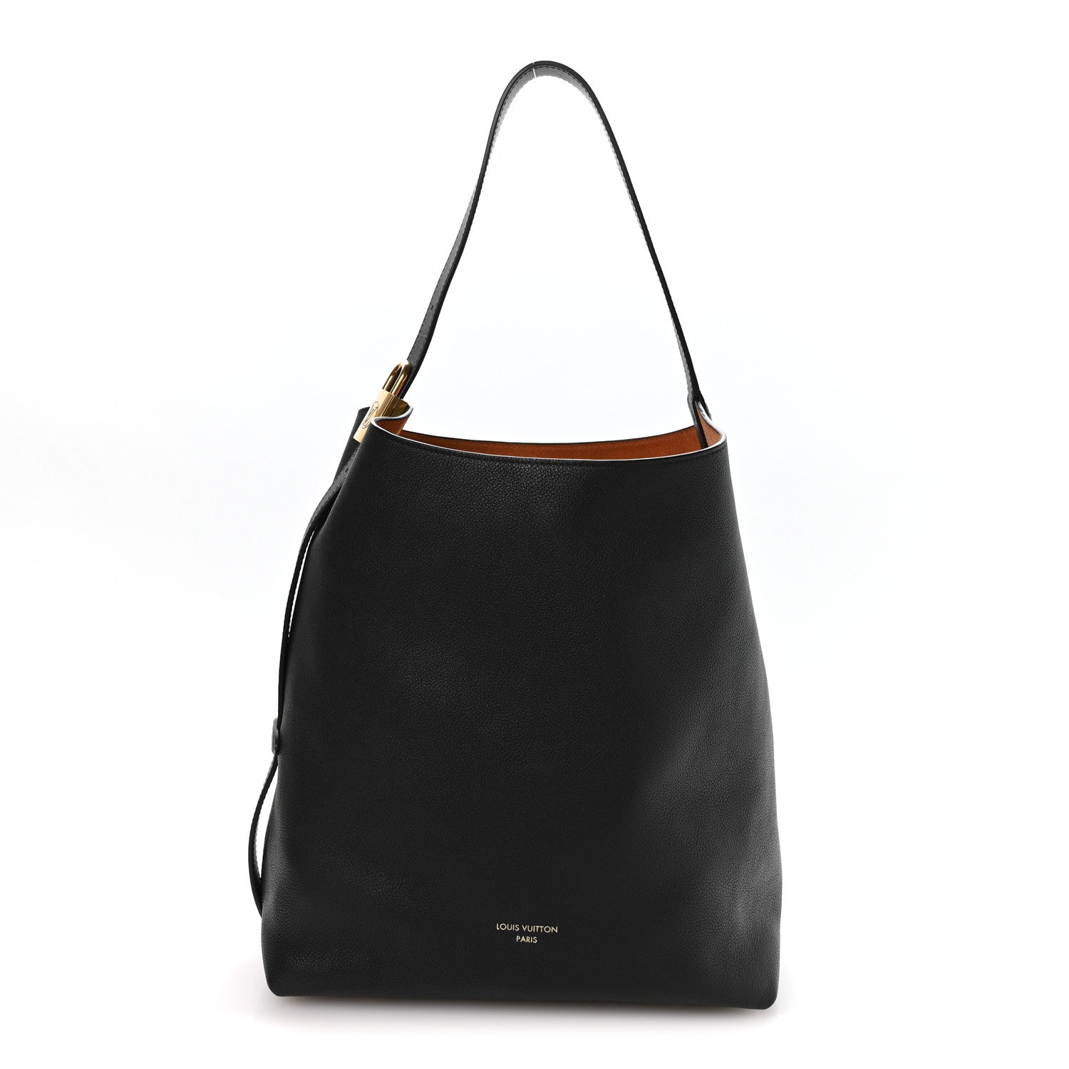 Louis Vuitton Grained Calfskin Low Key Hobo MM Black 1 of 10