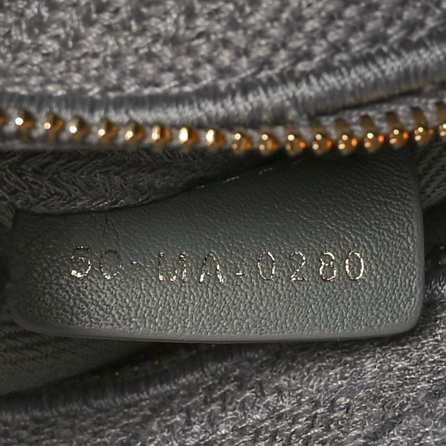 Canvas Embroidered Cannage Medium Lady D-Lite Gray