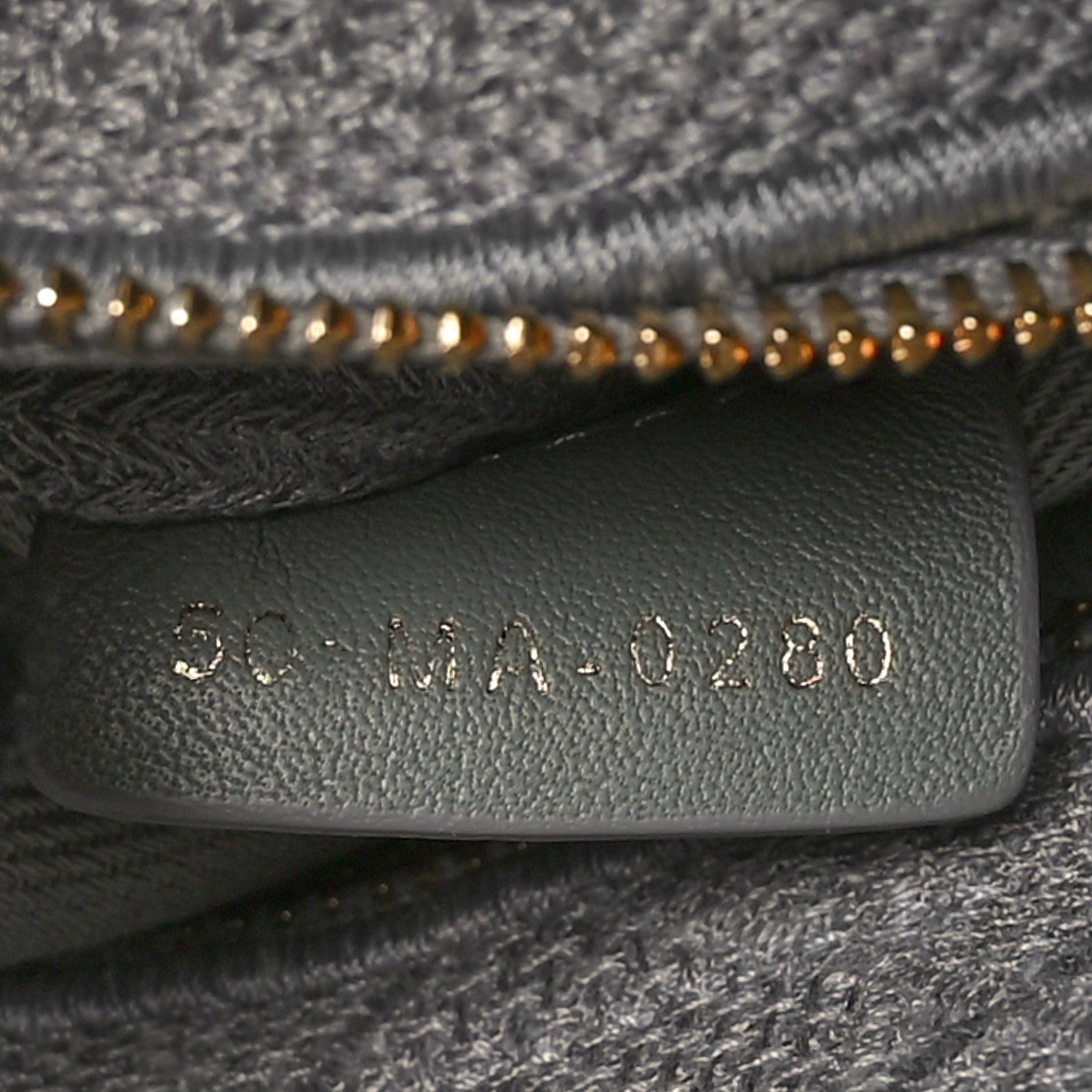 Christian Dior Canvas Embroidered Cannage Medium Lady D-Lite Gray 7 of 12