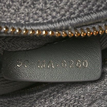 Christian Dior Canvas Embroidered Cannage Medium Lady D-Lite Gray 7 of 12