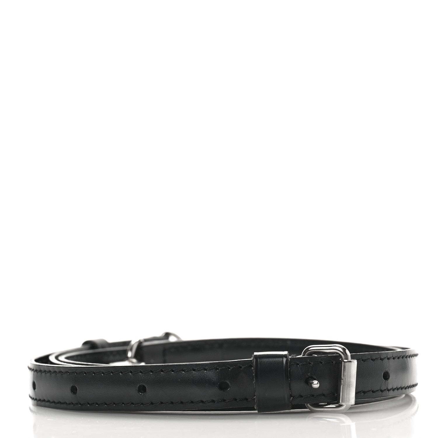 Louis Vuitton Calfskin 16mm Adjustable Shoulder Strap Black 2 of 3