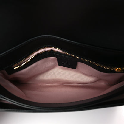 Gucci Vitello Palmellato Lux Small Arli Flap Shoulder Bag Black 5 of 9