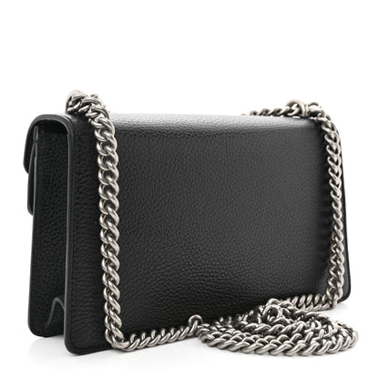 Gucci Dollar Calfskin Enamel Small Dionysus Shoulder Bag Black Electric Blue 3 of 10