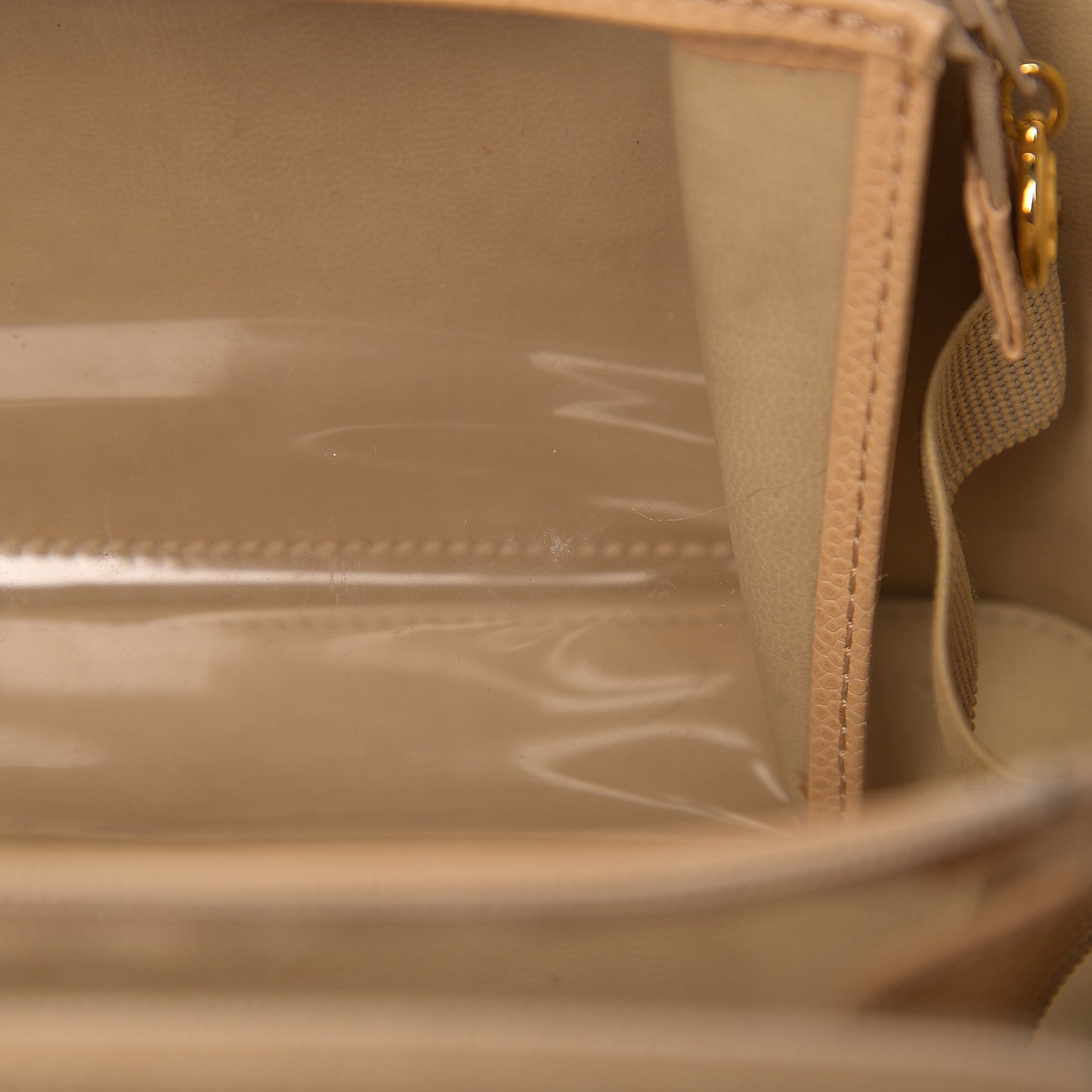 Chanel Caviar CC Vanity Train Case Beige 8 of 21