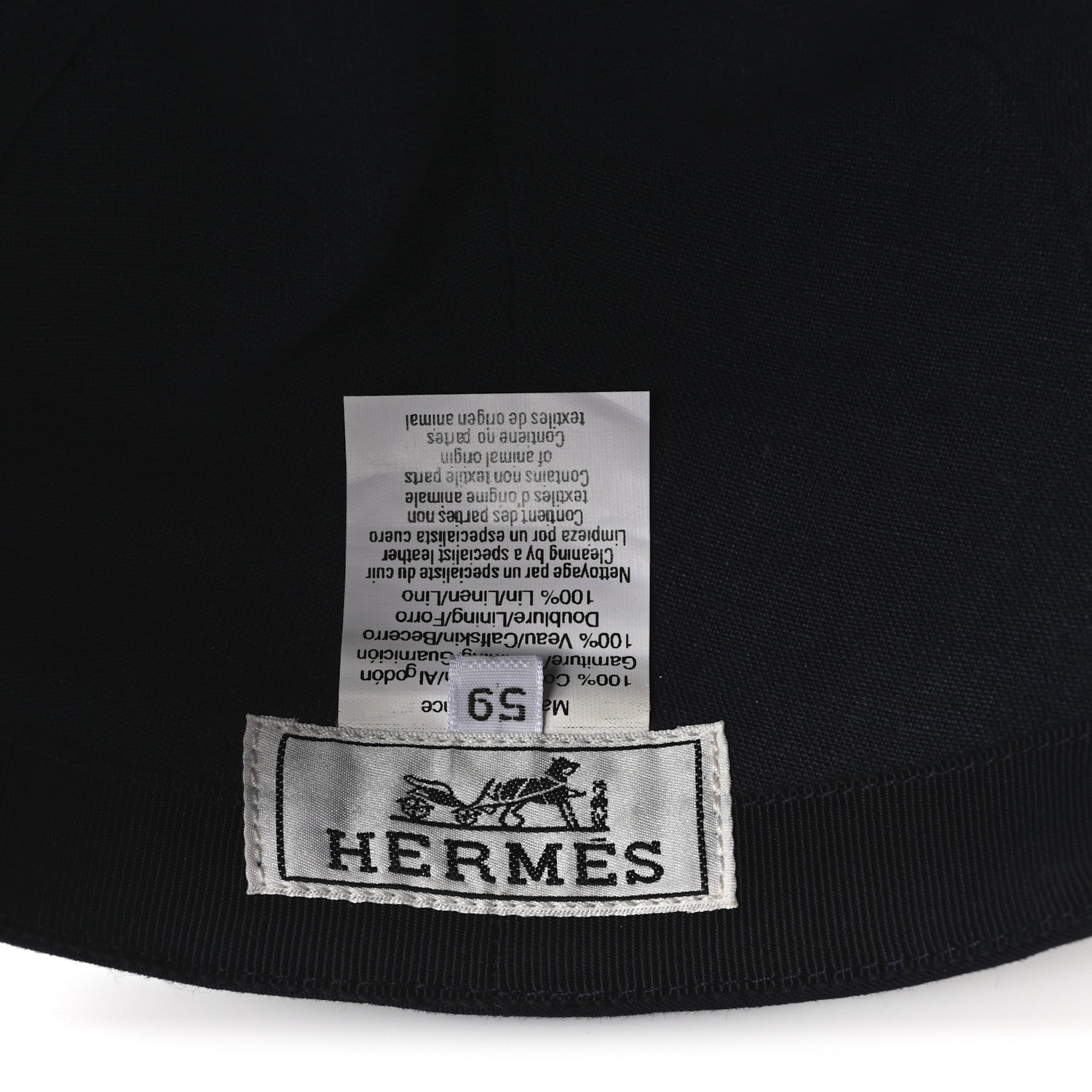 Hermes Cotton Dinard Cap 59 1859766 – FASHIONPHILE