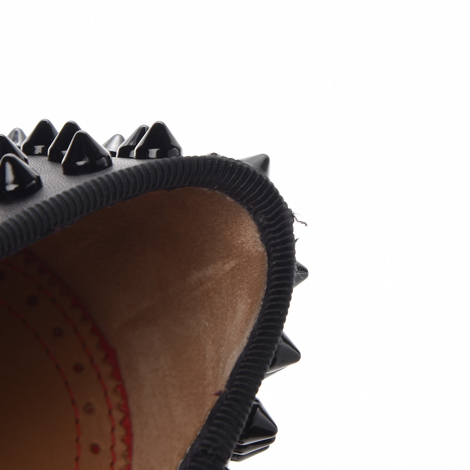 Christian Louboutin Mens Calfskin Dandelion Spikes Flat Loafers 41.5 Black 8 of 9