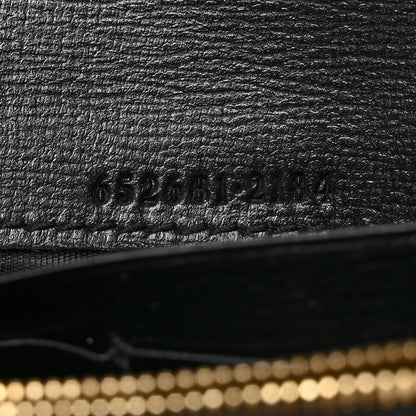 Gucci Azalea Calfskin GG Monogram Bi-Color Debossed Jackie 1961 Chain Wallet Mystic White Black 7 of 10