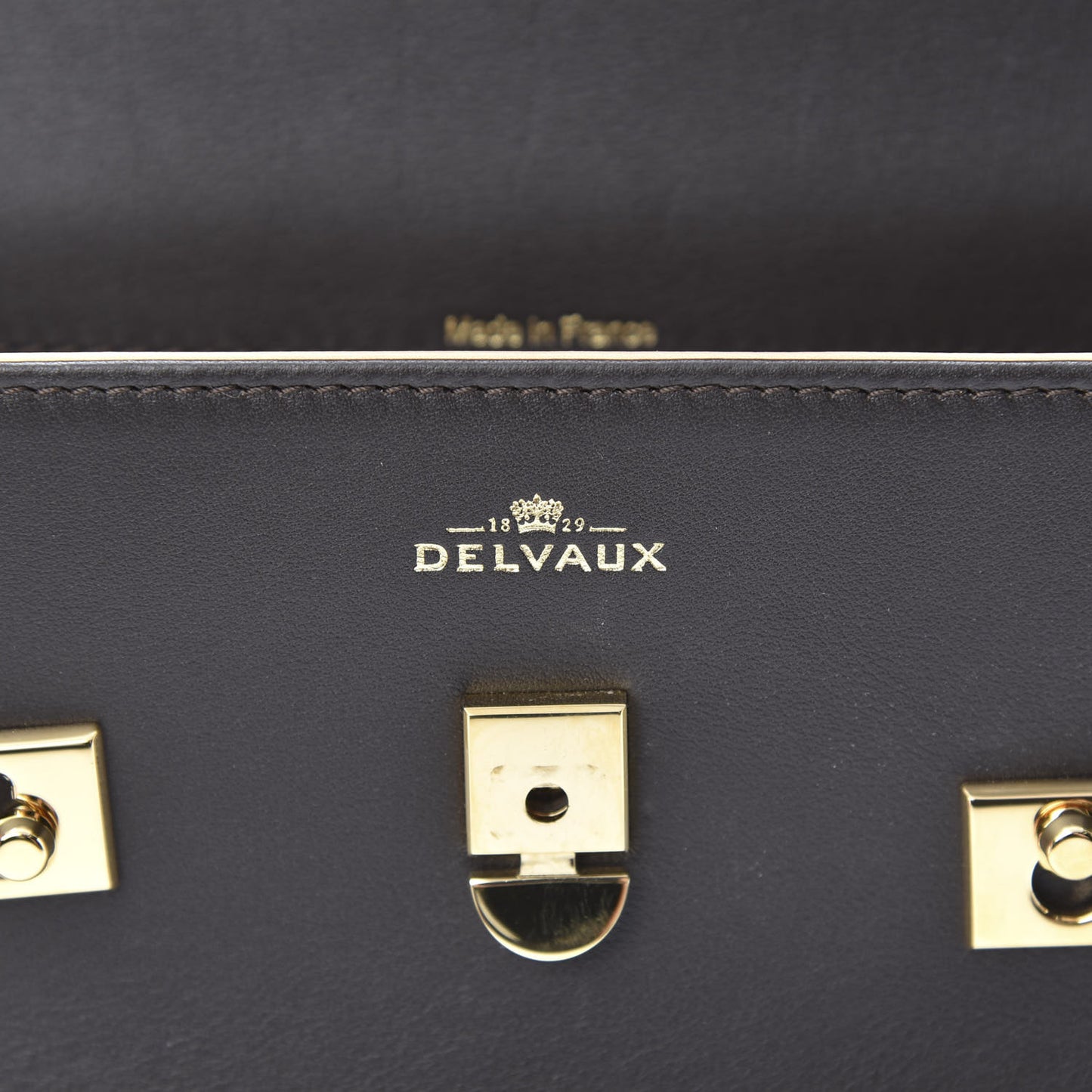 Smooth Calfskin Mini Tempete Satchel Brown