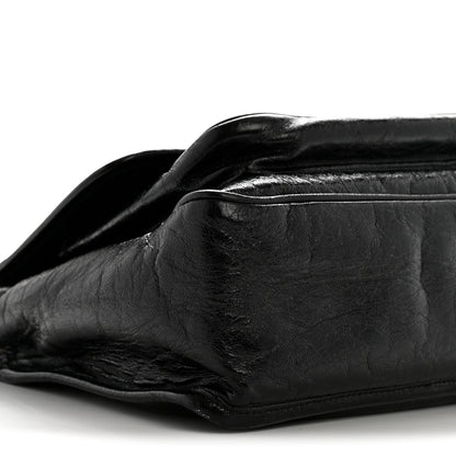 Saint Laurent Crinkled Calfskin Monogram Medium Niki Chain Satchel Black 9 of 13