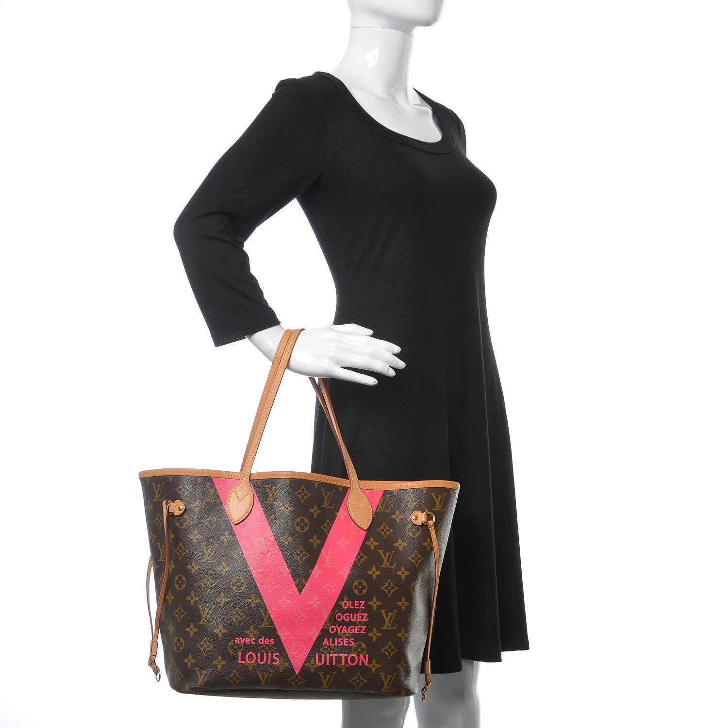 Louis Vuitton Monogram V Neverfull MM Grenade 2 of 14