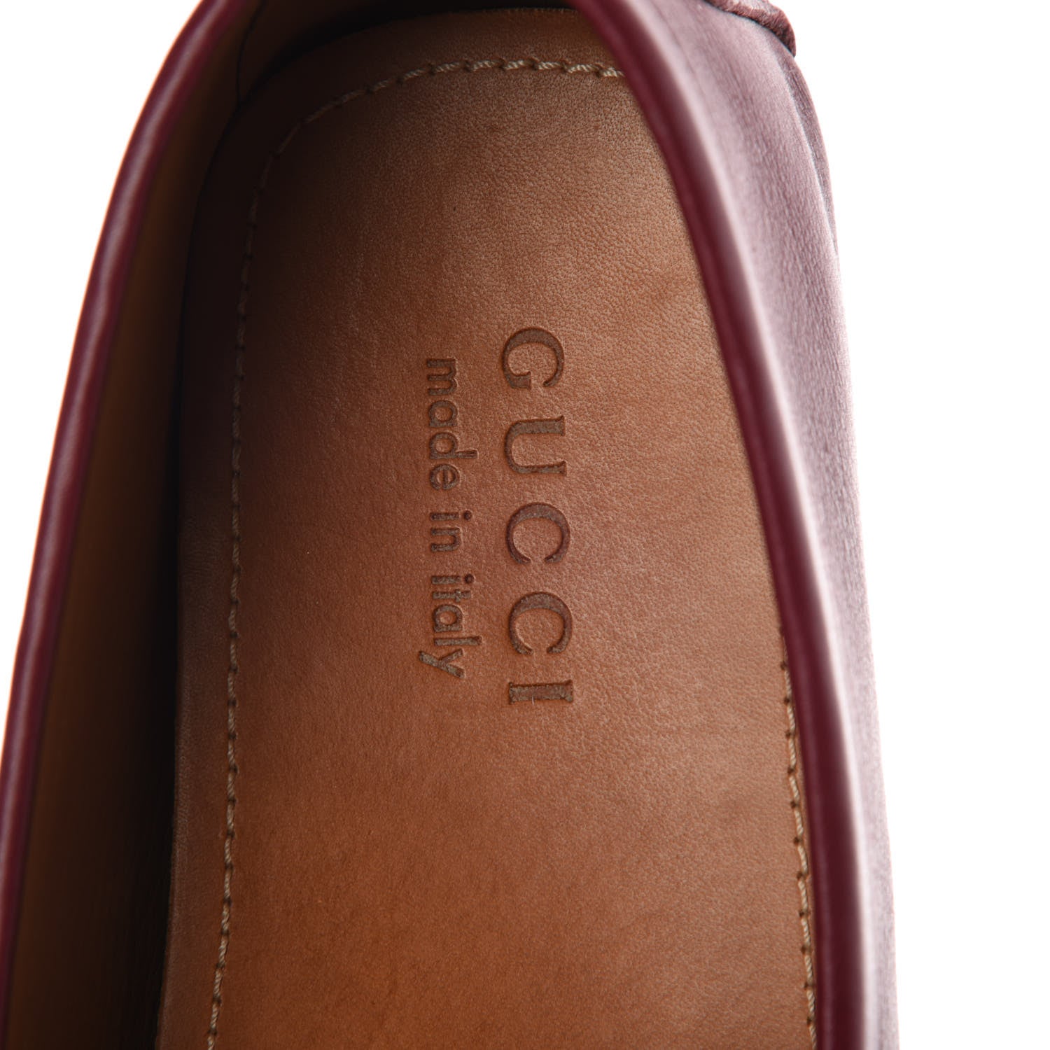 Gucci Road Calfskin Web Mens Horsebit Driver Loafers 10 Rosso 5 of 13
