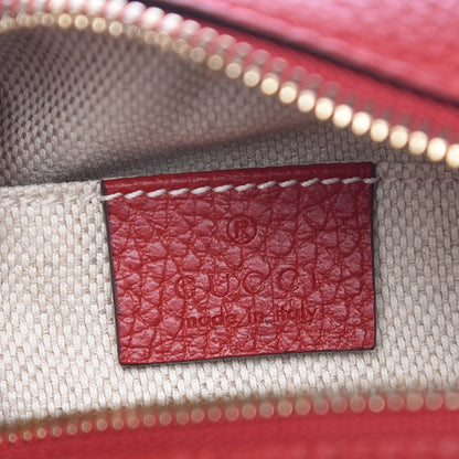 Gucci Dollar Calfskin Bi-Color Small Soho Disco Bag New Rosette Hibiscus Red 6 of 8