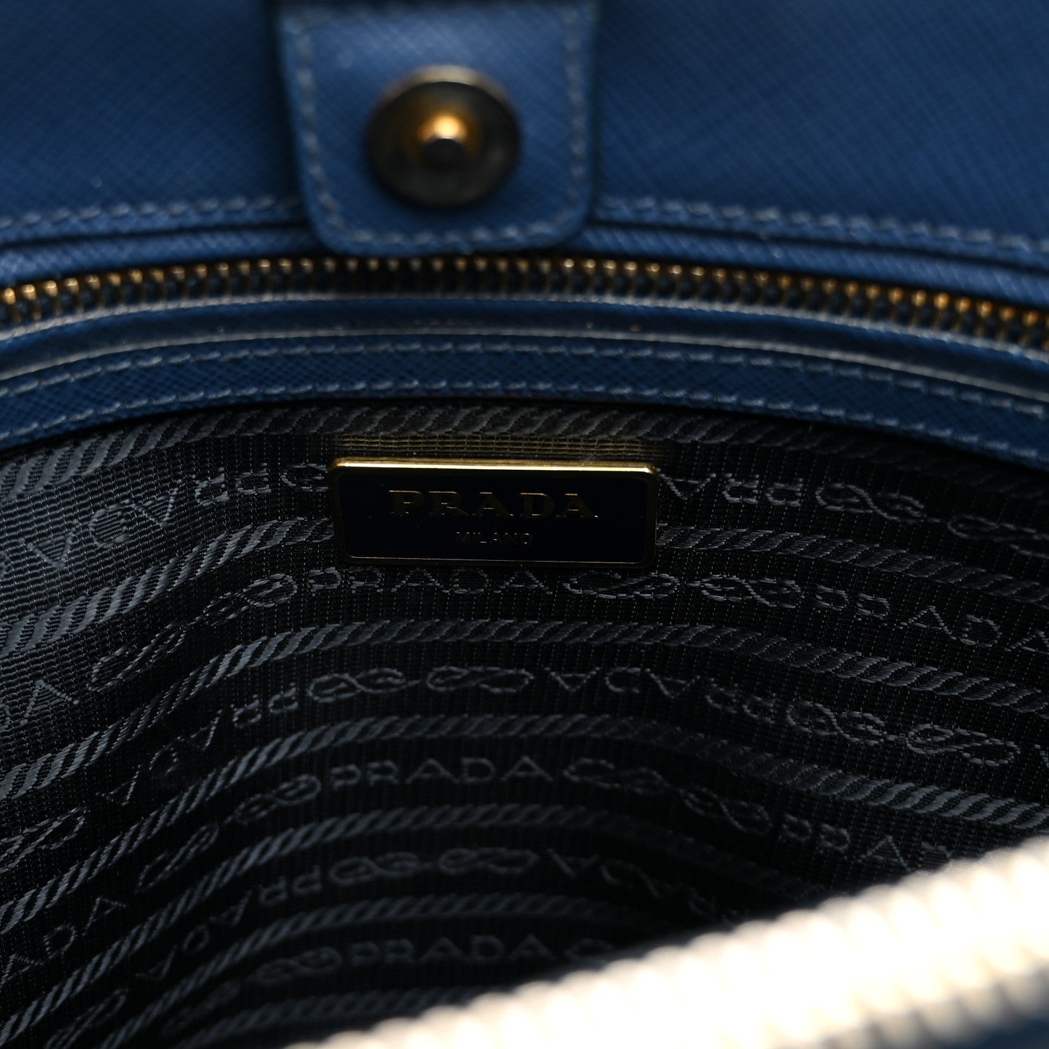 Prada Saffiano Medium Galleria Double Zip Tote Cobalto 7 of 13