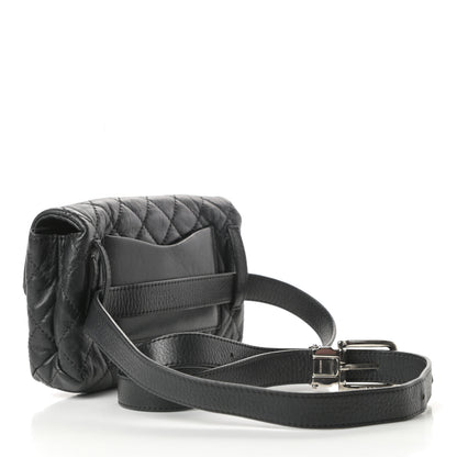 Chanel Calfskin Quilted 2.55 Reissue Flap Belt Bag Clutch Black 4 of 15