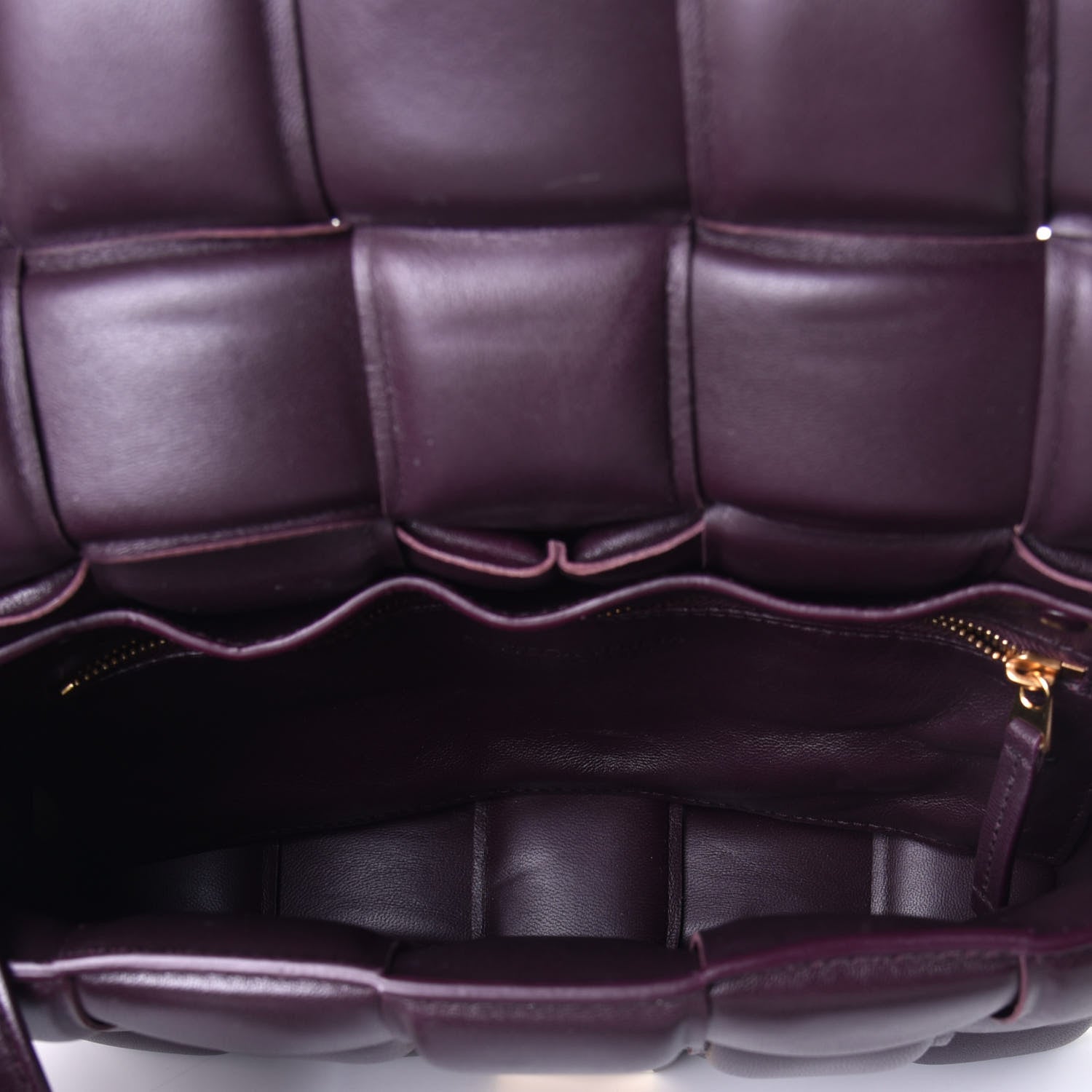 Bottega Veneta Nappa Maxi Intreccio Padded Cassette Crossbody Bag Plum 5 of 10