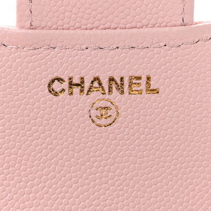 Chanel Caviar Quilted Compact Flap Wallet Light Pink 6 of 9