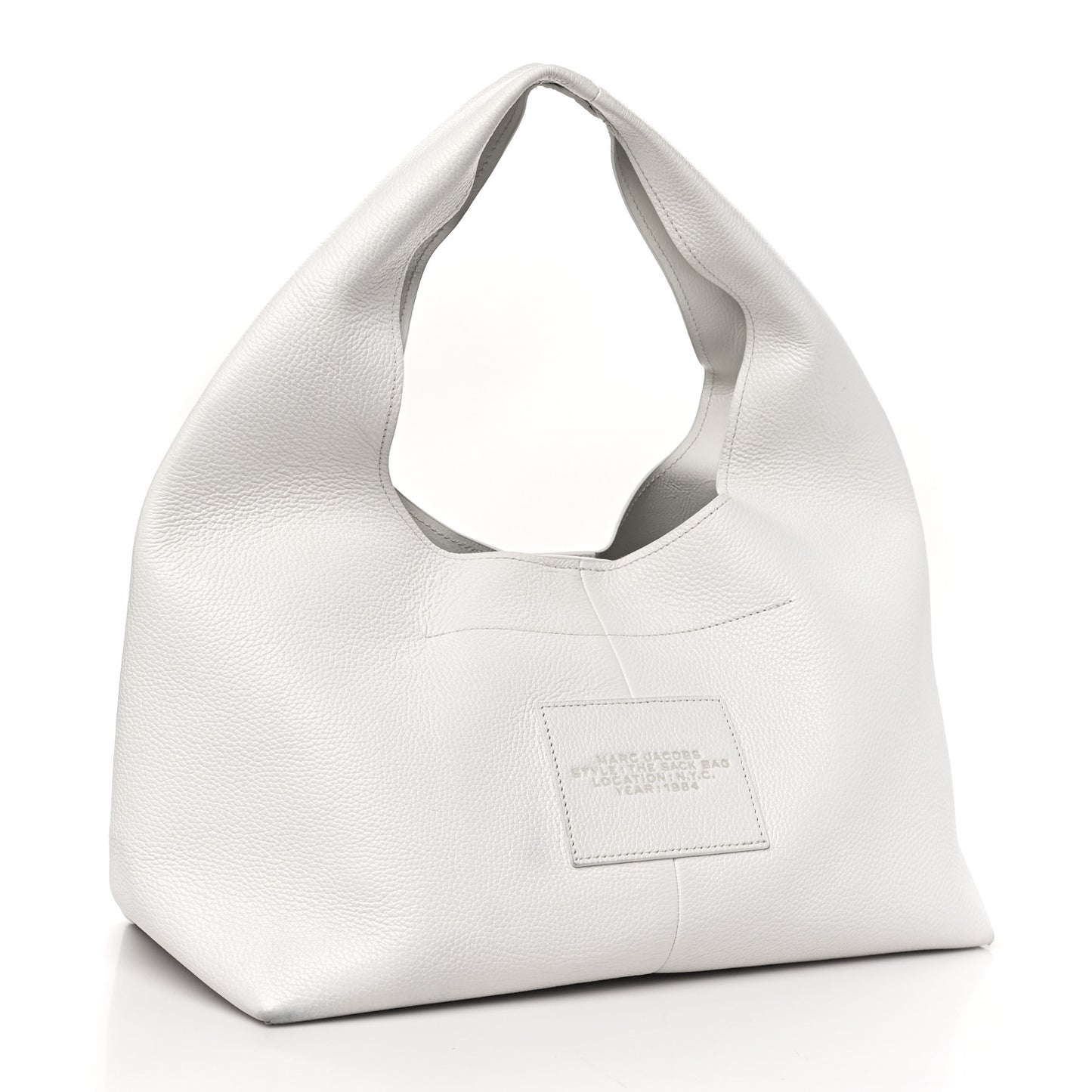 Grained Calfskin The XL Sack Bag White