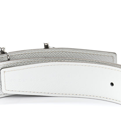 Hermes Epsom 32mm Royal Belt 95 Etain White 3 of 6