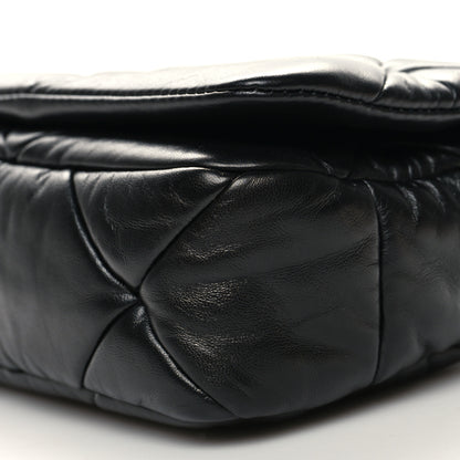 Prada Nappa Metal Quilted Small Patchwork System Flap Bag Black 9 of 9