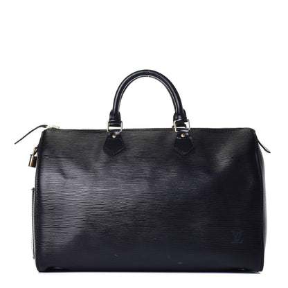 Louis Vuitton Epi Speedy 40 Black 2 of 17