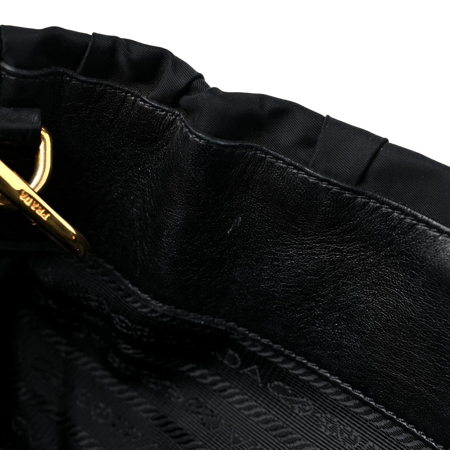 Tessuto Nylon Gaufre Tote Black
