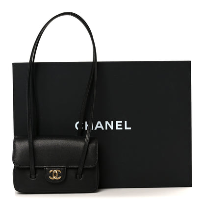 Chanel Shiny Caviar Mini Preppy Coco Shoulder Bag Black 10 of 10