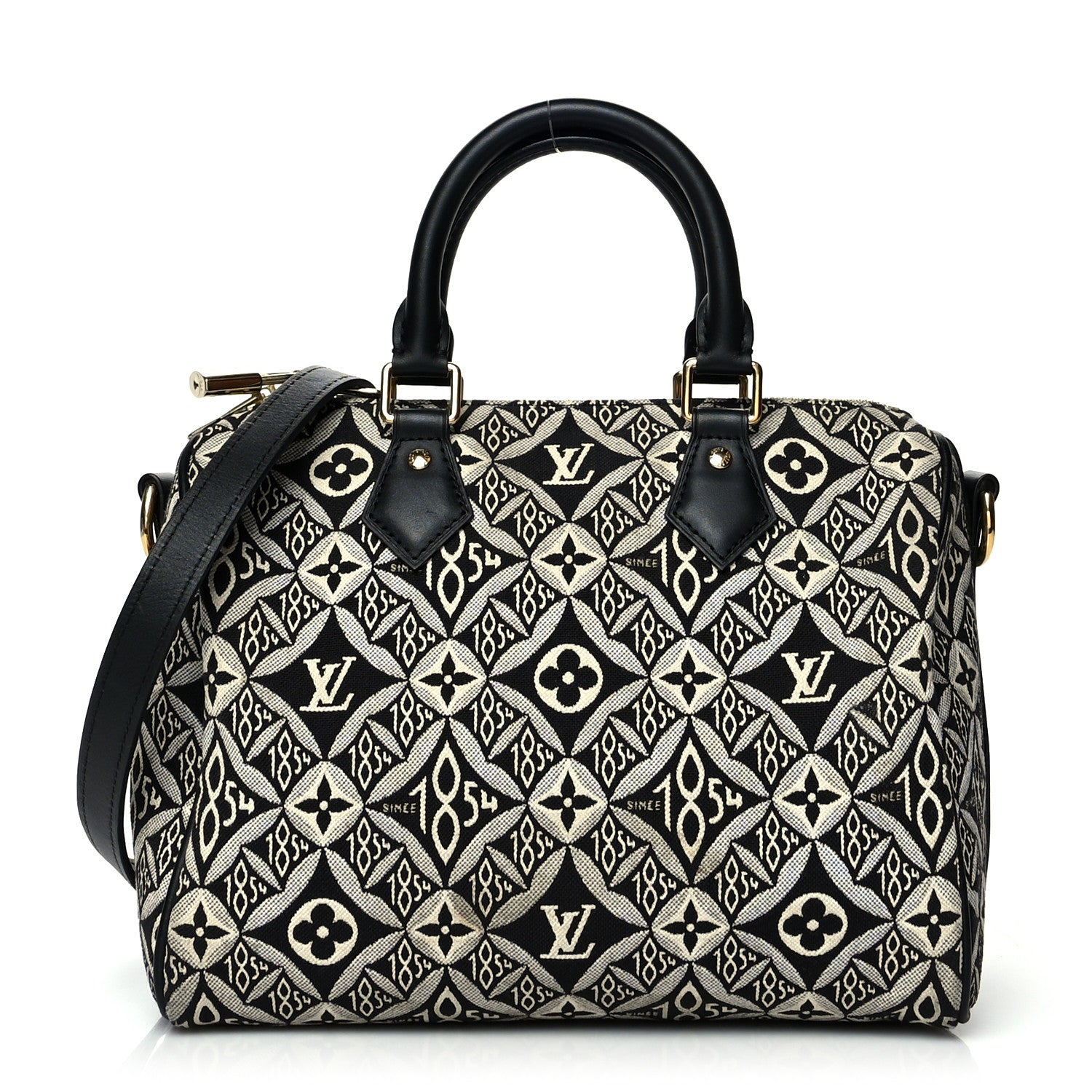 Louis Vuitton Jacquard Since 1854 Speedy Bandouliere 20 Grey 1 of 14