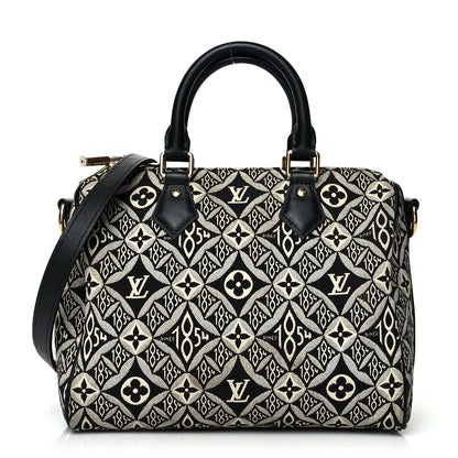 Louis Vuitton Jacquard Since 1854 Speedy Bandouliere 20 Grey 1 of 14