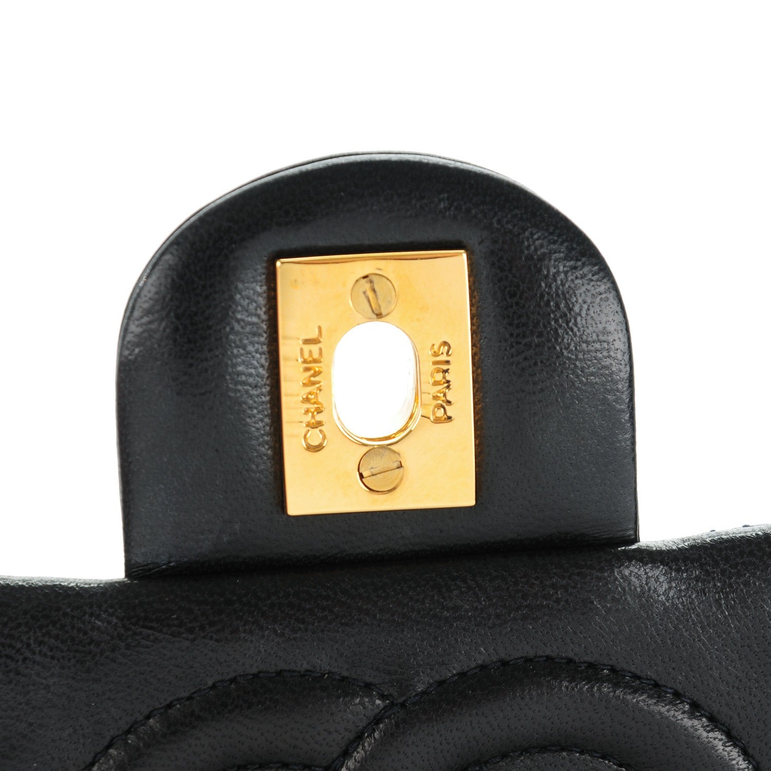 Chanel Lambskin Quilted Mini Square Flap Black 6 of 9