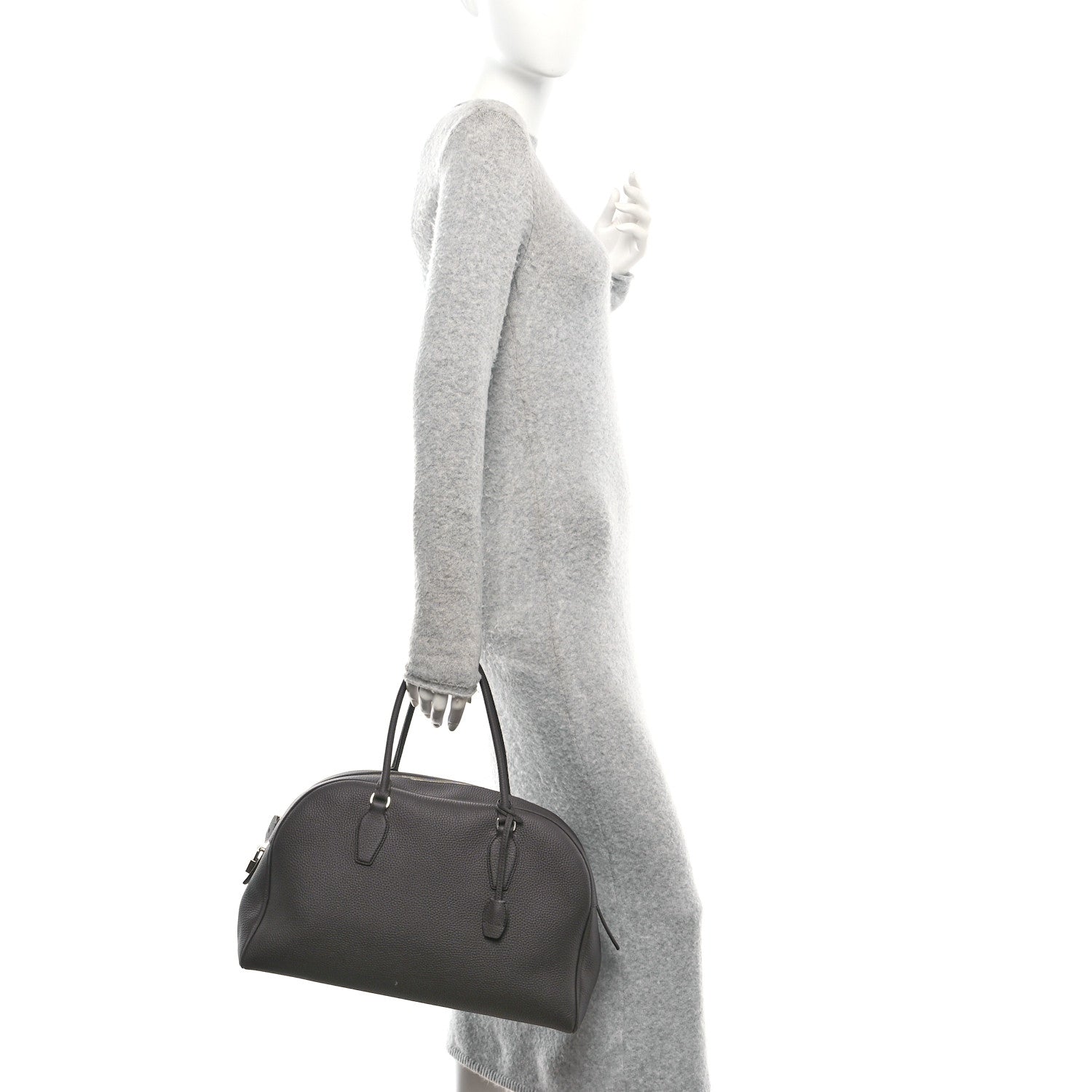 The Row Matte Grained Calfskin India 15.75 Wood Brown 2 of 9