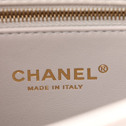 Chanel Lambskin Quilted Small Trendy CC Flap Dual Handle Bag Light Grey 7 of 12