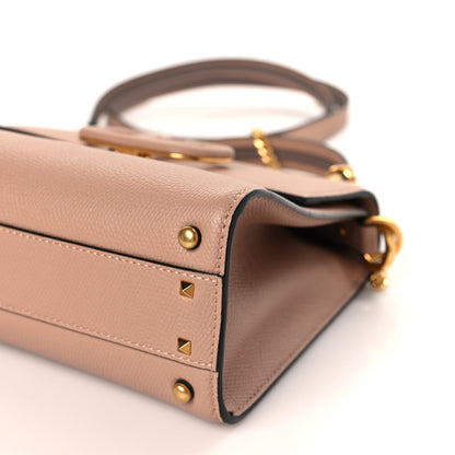 Valentino Garavani Grainy Calfskin Small VSling Top Handle Bag Poudre 8 of 8