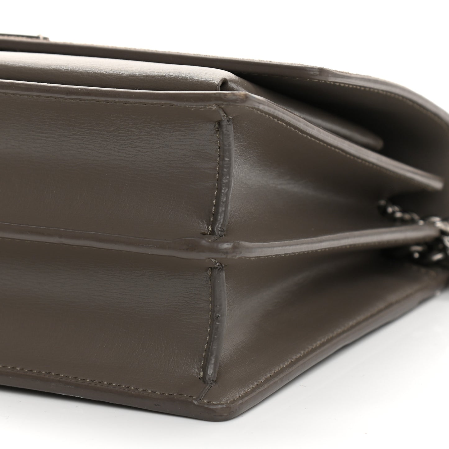 Suede Calfskin Medium Monogram Sunset Taupe