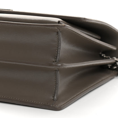 Saint Laurent Suede Calfskin Medium Monogram Sunset Taupe 9 of 10