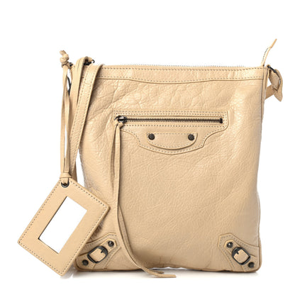 Balenciaga Agneau Classic Hardware Flat Crossbody Oryx 1 of 4